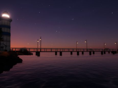 VRChatワールド紹介 Jurata Pier サムネイル