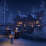 VRChatワールド紹介 Kazahana Peak 雪の嵐 サムネイル