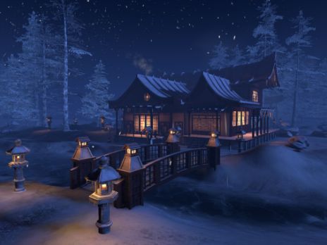 VRChatワールド紹介 Kazahana Peak 雪の嵐 サムネイル