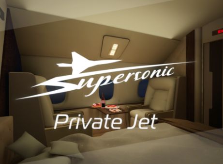 VRChatワールド紹介 SupersonicPrivateJet サムネイル