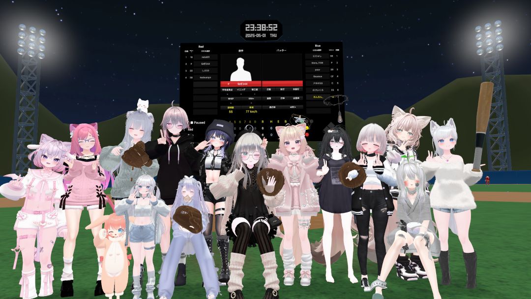 VRChatワールド紹介 WBD VRC Baseball - wwg 6
