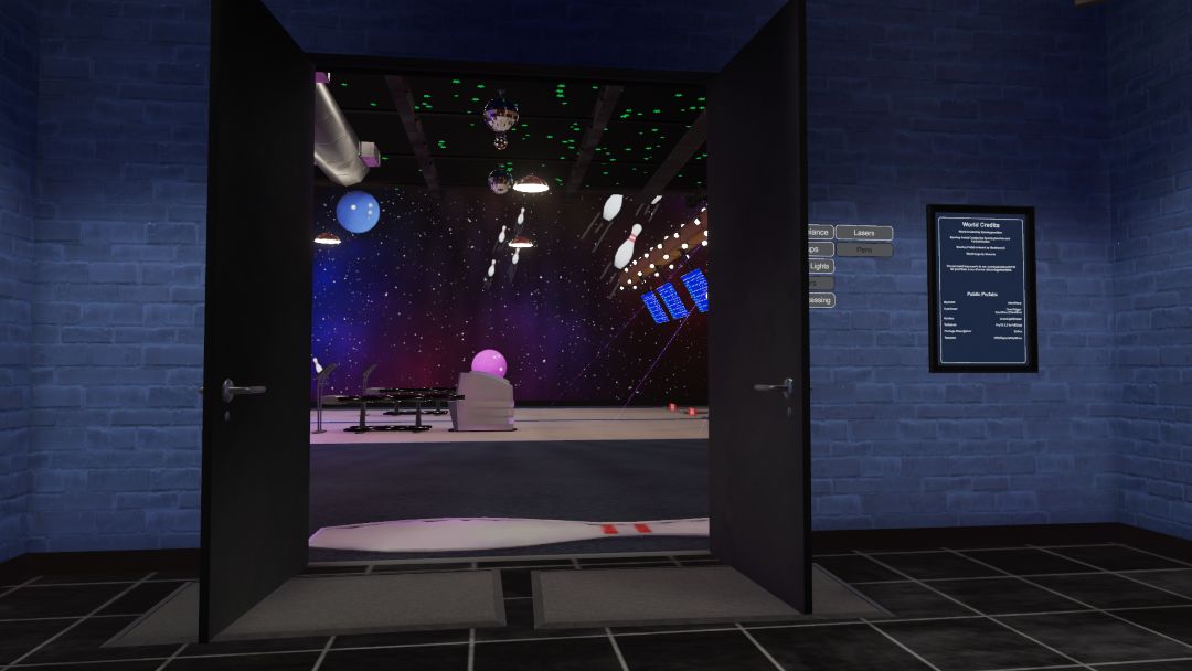VRChatワールド紹介 e-Lanes Galactic Bowling 1