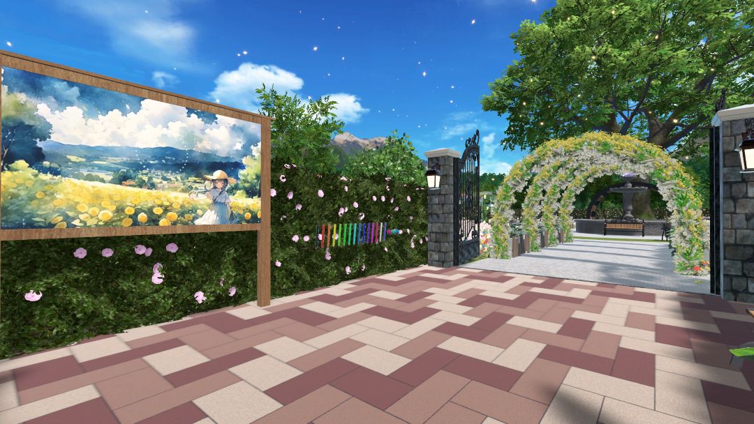 VRChatワールド紹介 -yuuri-夏色庭園 1