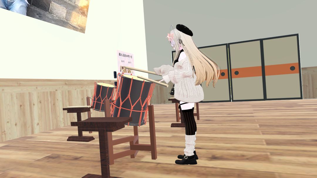 VRChatワールド紹介 和太鼓体験ワールド 1