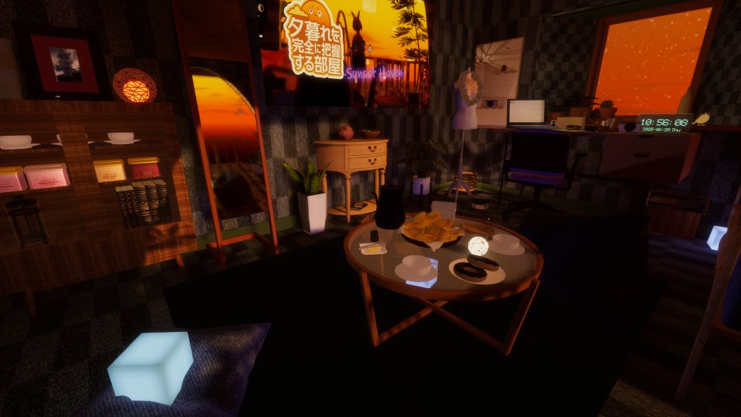 VRChatワールド紹介 夕暮れを完全に把握する部屋-Sunset Haven-2