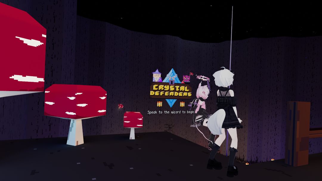 VRChatワールド紹介 Crystal Defenders 1