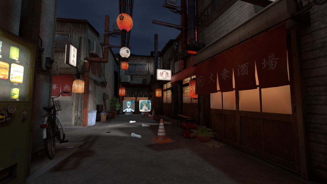 VRChatワールド紹介 Japanese Alley - VRC Light Volumes Test 1