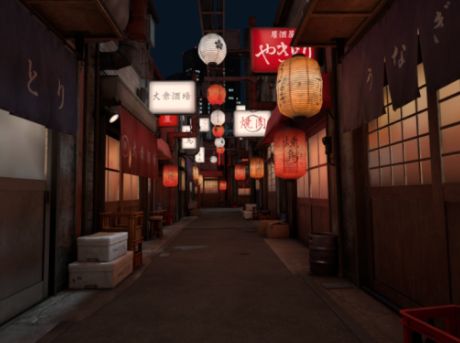 VRChatワールド紹介 Japanese Alley - VRC Light Volumes Test サムネイル