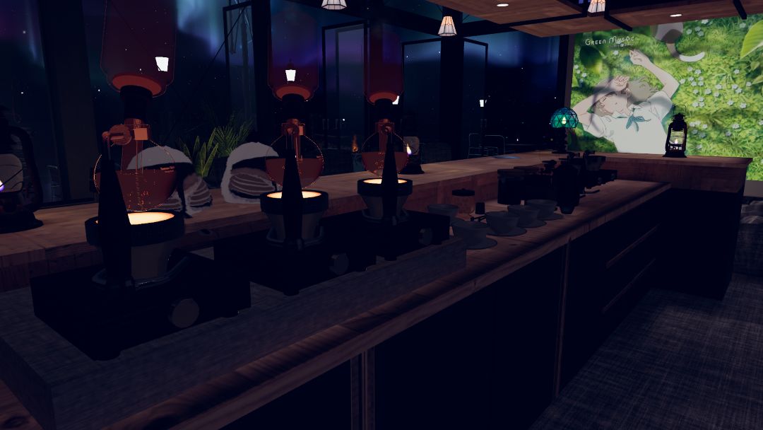 VRChatワールド紹介 星空茶店 ～ Charlotte's Aurora Island 4