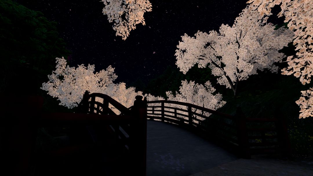 VRChatワールド紹介 望郷の春咲く夜 -Nostalgic Spring night- 3