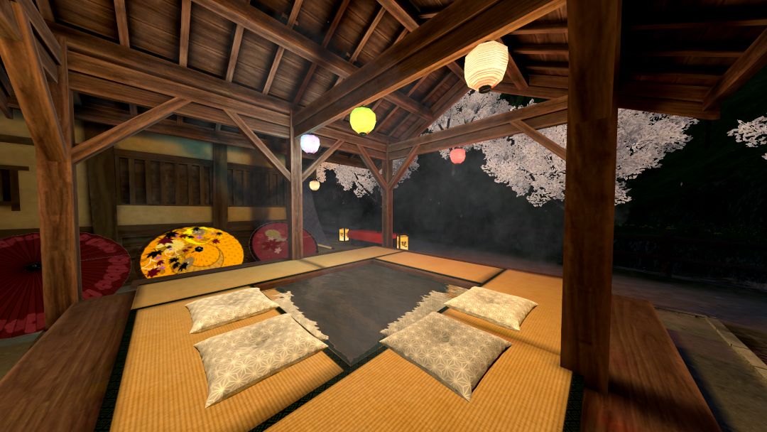 VRChatワールド紹介 望郷の春咲く夜 -Nostalgic Spring night- 4