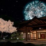 VRChatワールド紹介 望郷の春咲く夜 -Nostalgic Spring night- サムネイル