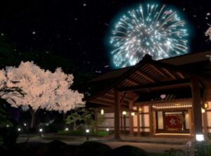VRChatワールド紹介 望郷の春咲く夜 -Nostalgic Spring night- サムネイル