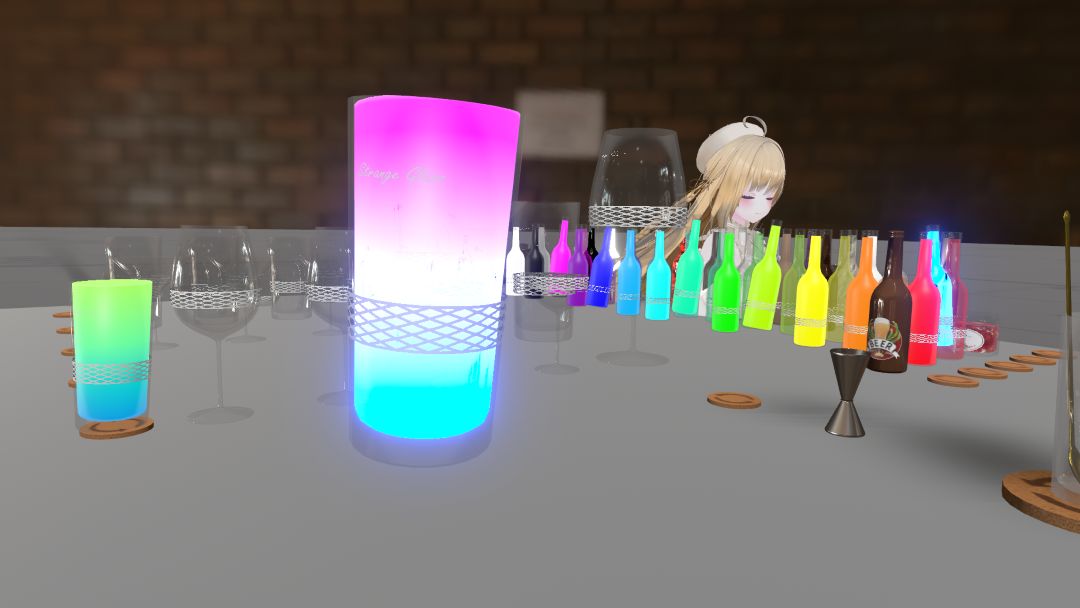 VRChatワールド紹介 混ざるドリンク StrangeGlass テスト用ワールド 3