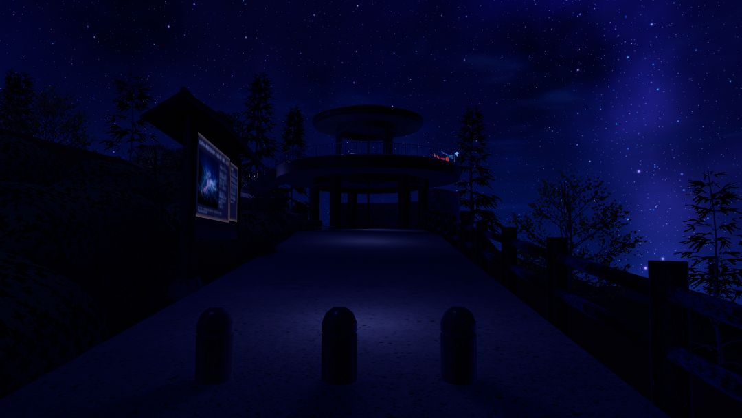 VRChatワールド紹介 きらめく夜の展望台 -The Shimmering Night Viewpoint- 1