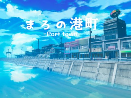 VRChatワールド紹介 まろの港町 -Port town- サムネイル