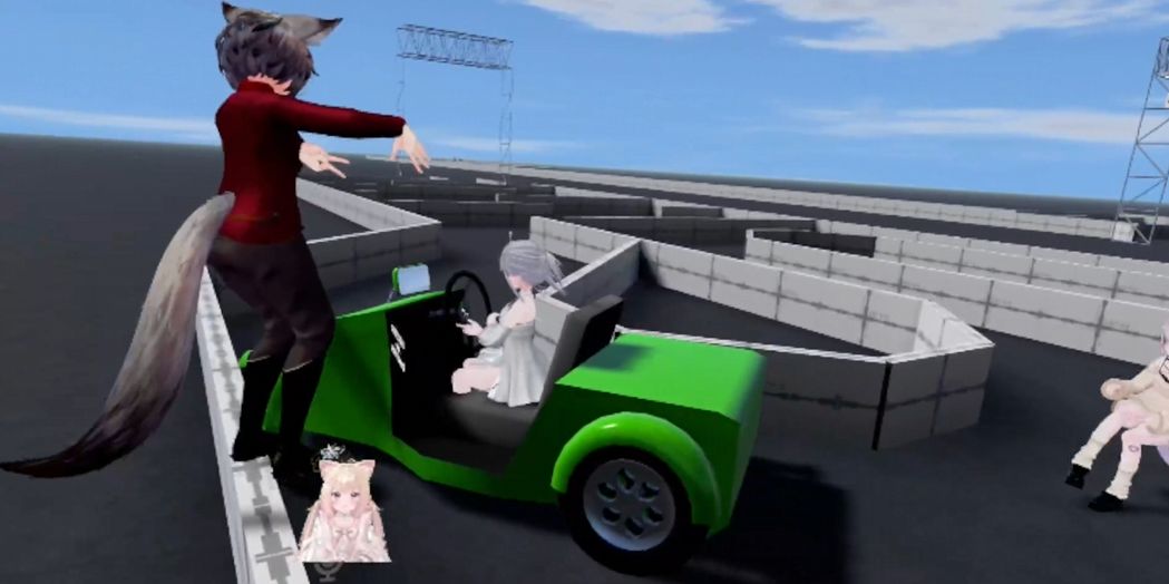 VRChatワールド紹介 壁に当たらないように走れ 4