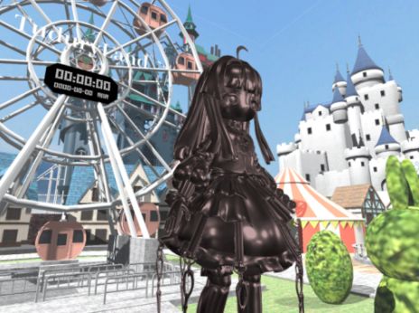 VRChatワールド紹介 子どもに高圧的な大人げない大人向けの遊園地 サムネイル