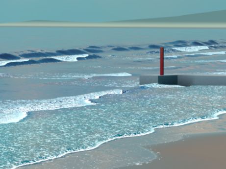 VRChatワールド紹介 波打ち際と サムネイル
