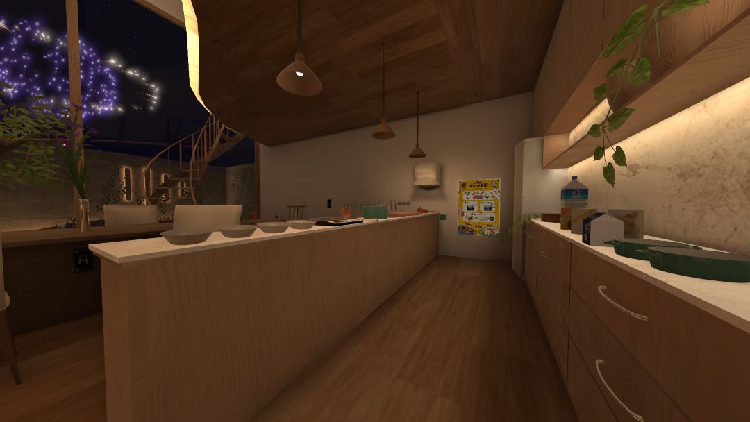 VRChatワールド紹介 花火の見えるぽんハウス -Private Fireworks- 3