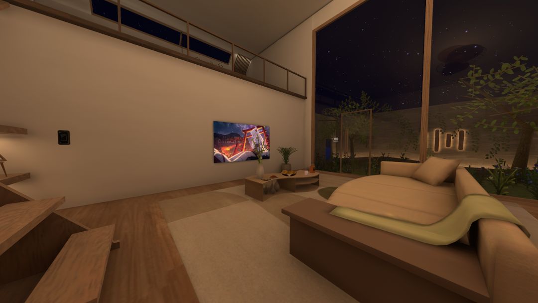 VRChatワールド紹介 花火の見えるぽんハウス -Private Fireworks- 4