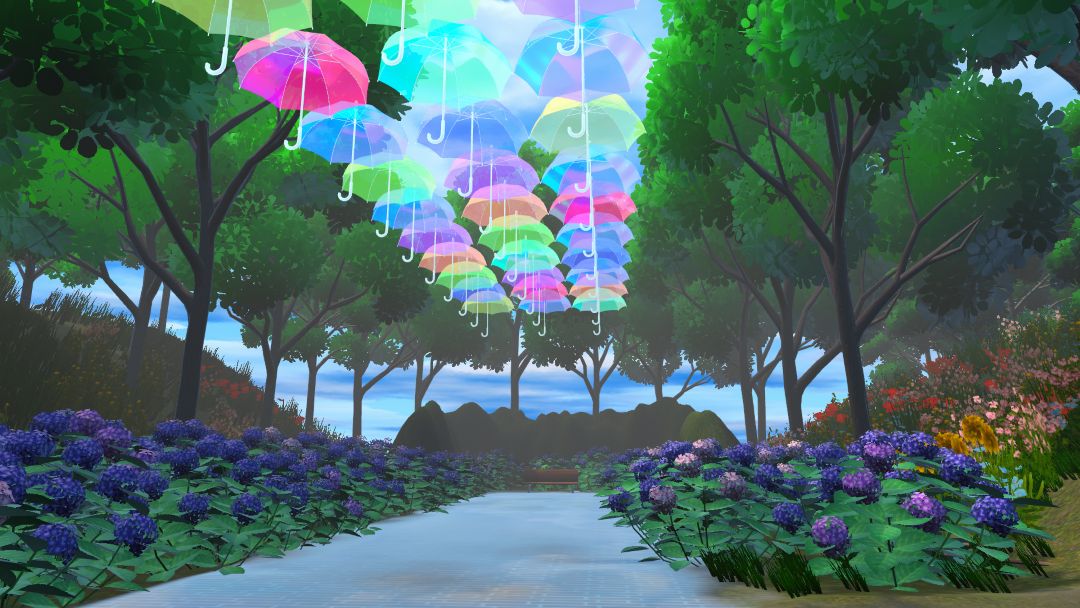 VRChatワールド紹介 雨上がりの午後-Afternoon after the rain- 4