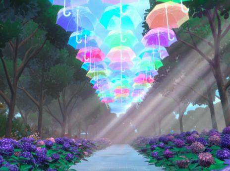 VRChatワールド紹介 雨上がりの午後-Afternoon after the rain- サムネイル