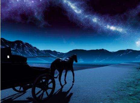 VRChatワールド紹介 A Starry Carriage Ride サムネイル