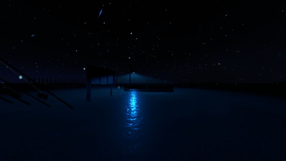 VRChatワールド紹介 Night Shallow Fishing - lure casting - 1