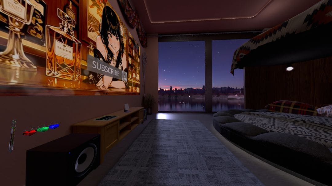 VRChatワールド紹介 ごろごろしていって寝 1