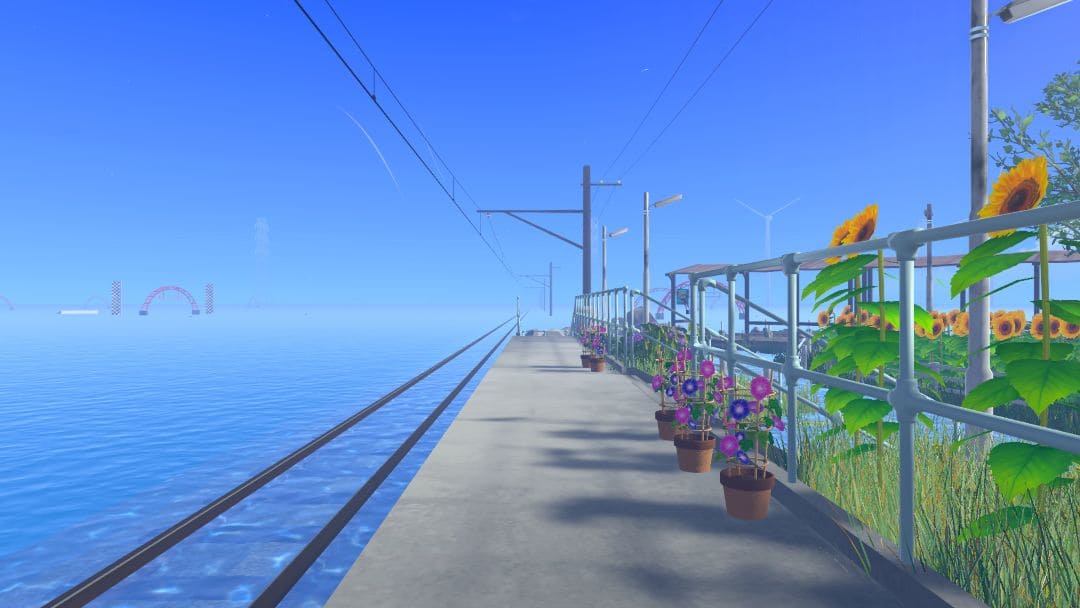 VRChatワールド紹介 夏空の休息地 -Summer Bluesky Rest- 1
