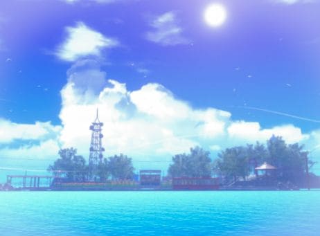 VRChatワールド紹介 夏空の休息地 -Summer Bluesky Rest- サムネイル