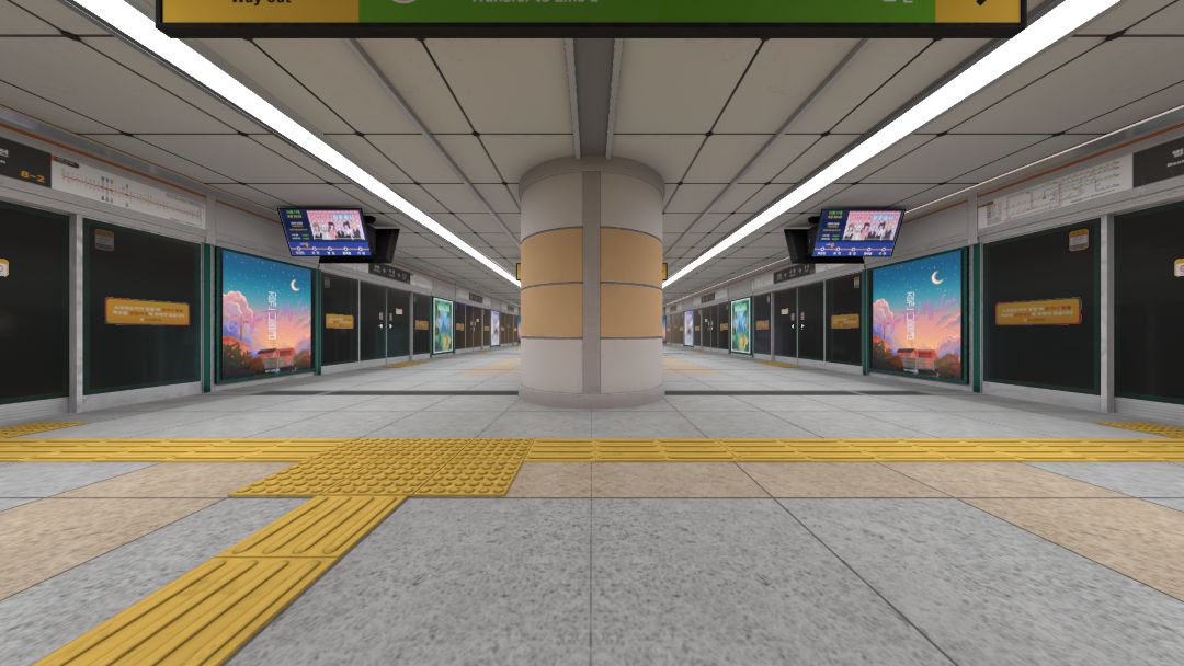 VRChatワールド紹介 서면역 Seomyeon Station wwg 1