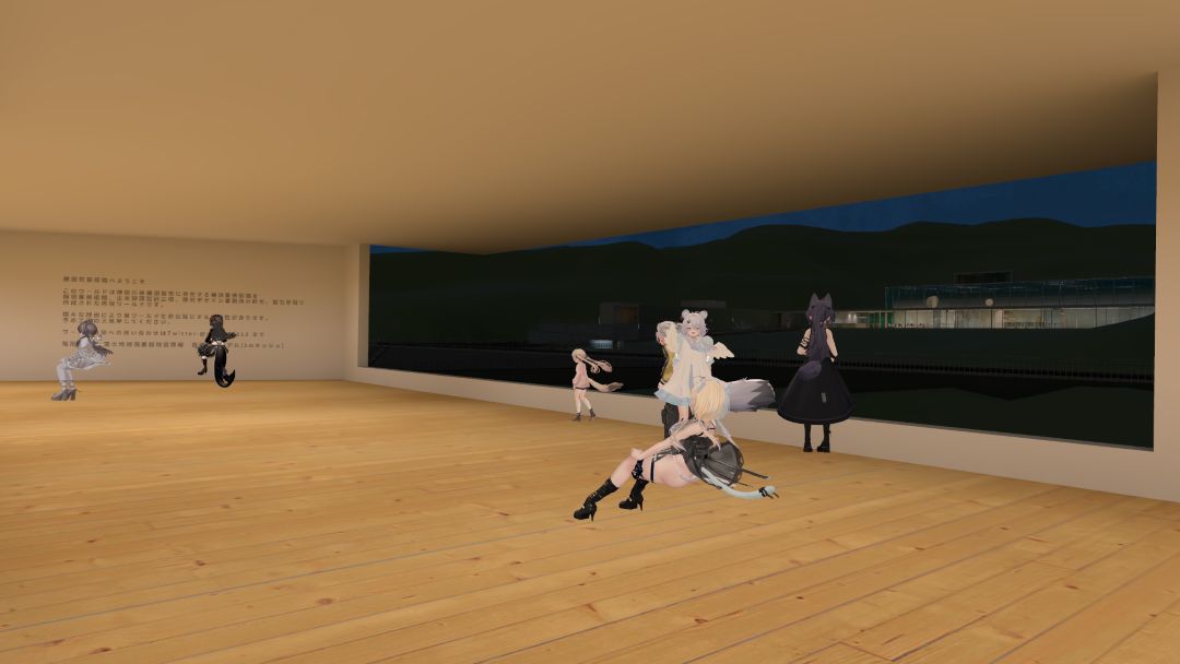 VRChatワールド紹介 -Yokosuka Museum of Art Night -横須賀美術館 夜- 2