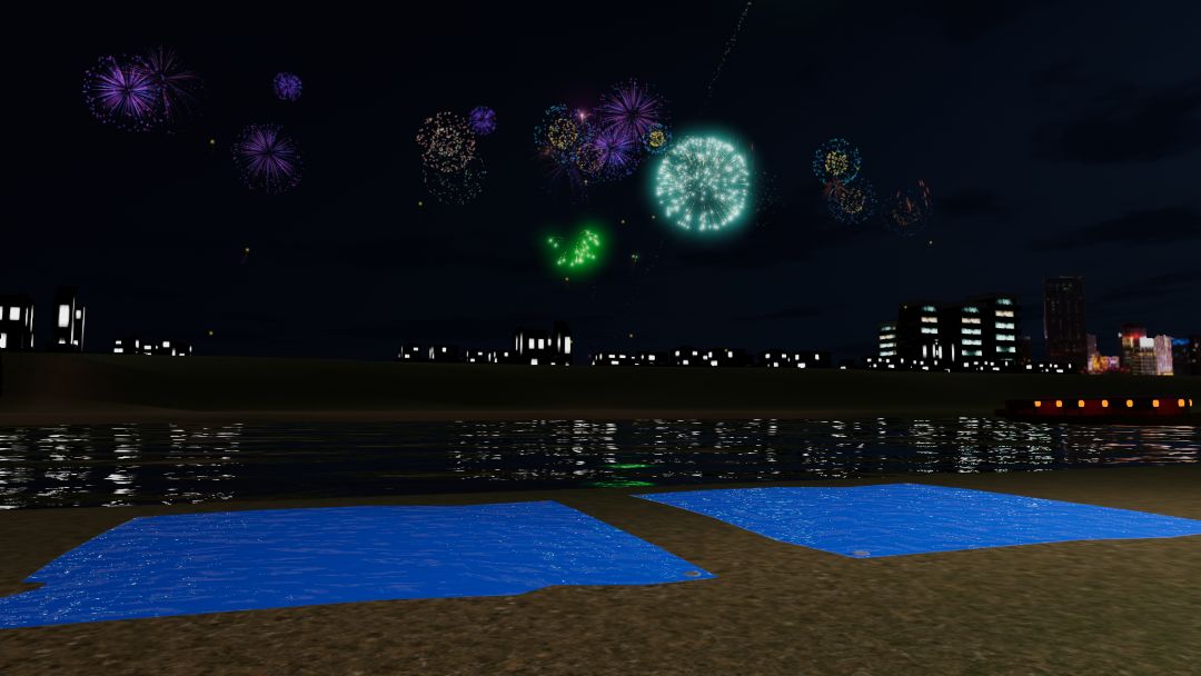 VRChatワールド紹介 バーチャル河川敷夏祭り 2025 5