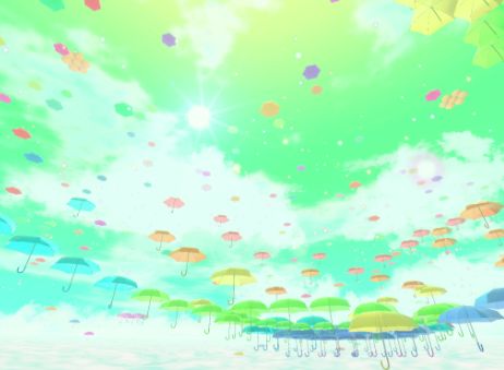 VRChatワールド紹介 大空さんぽ道 -Parasol Promenade- サムネイル