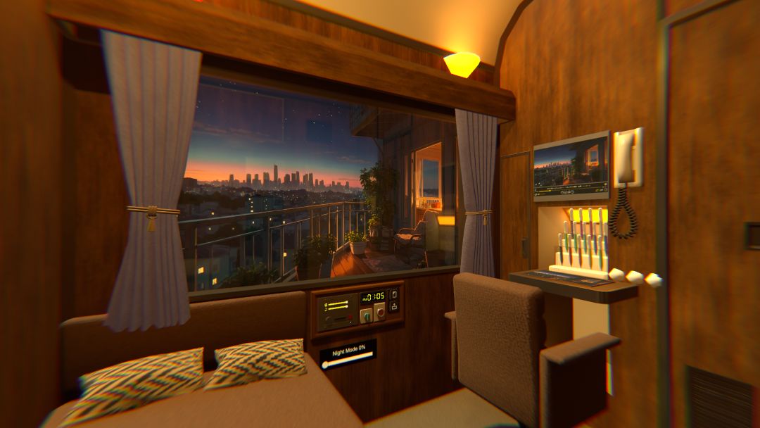 VRChatワールド紹介 寝台列車銀河線。 2