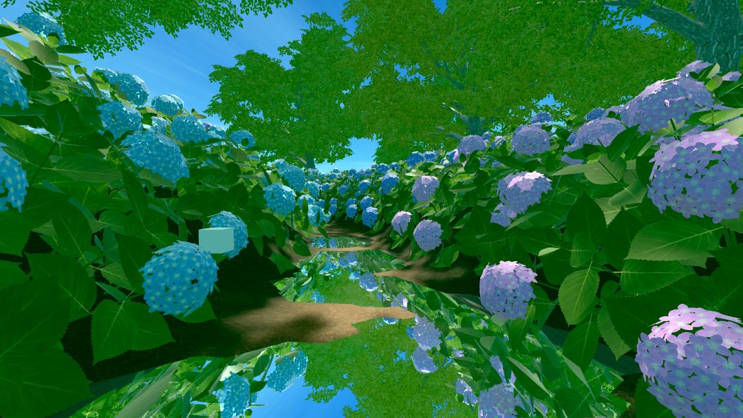 VRChatワールド紹介 紫陽花岬 -Cape Hydrangea- 1