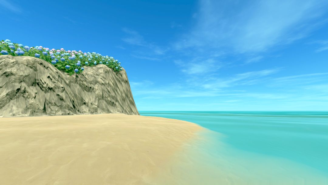 VRChatワールド紹介 紫陽花岬 -Cape Hydrangea- 3
