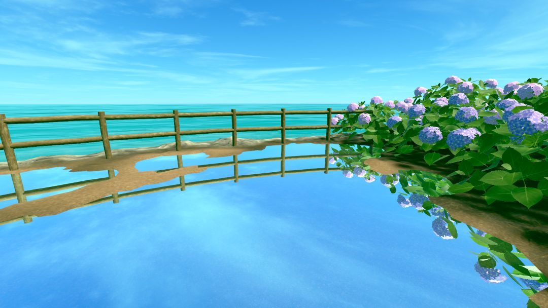 VRChatワールド紹介 紫陽花岬 -Cape Hydrangea- 4
