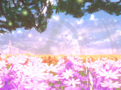 VRChatワールド紹介 翠刻に眠る庭 サムネイル