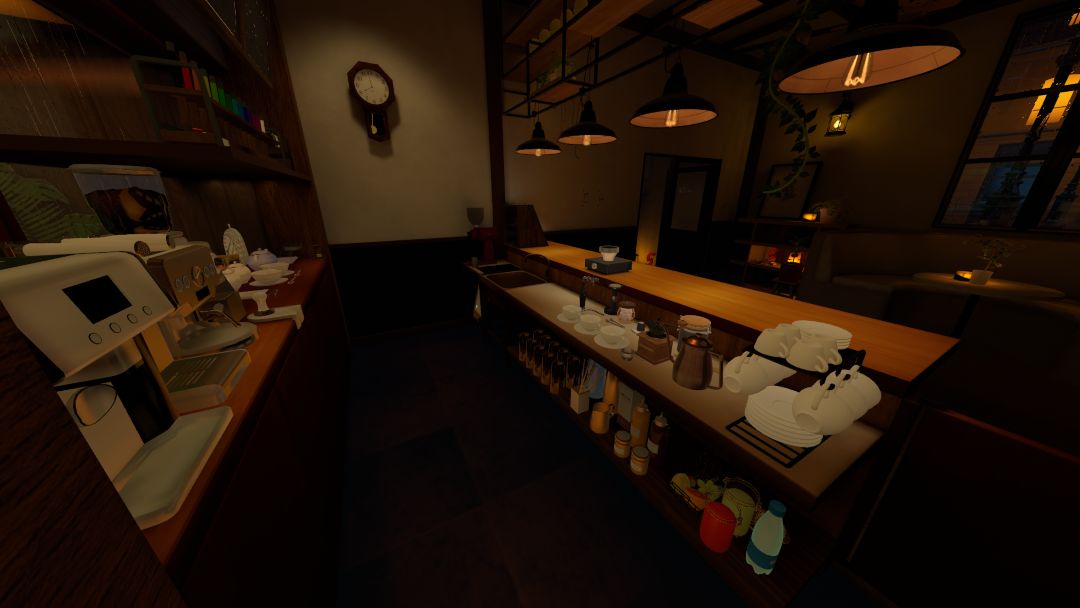 VRChatワールド紹介 雨見る喫茶店～Rainy cafe～ 4