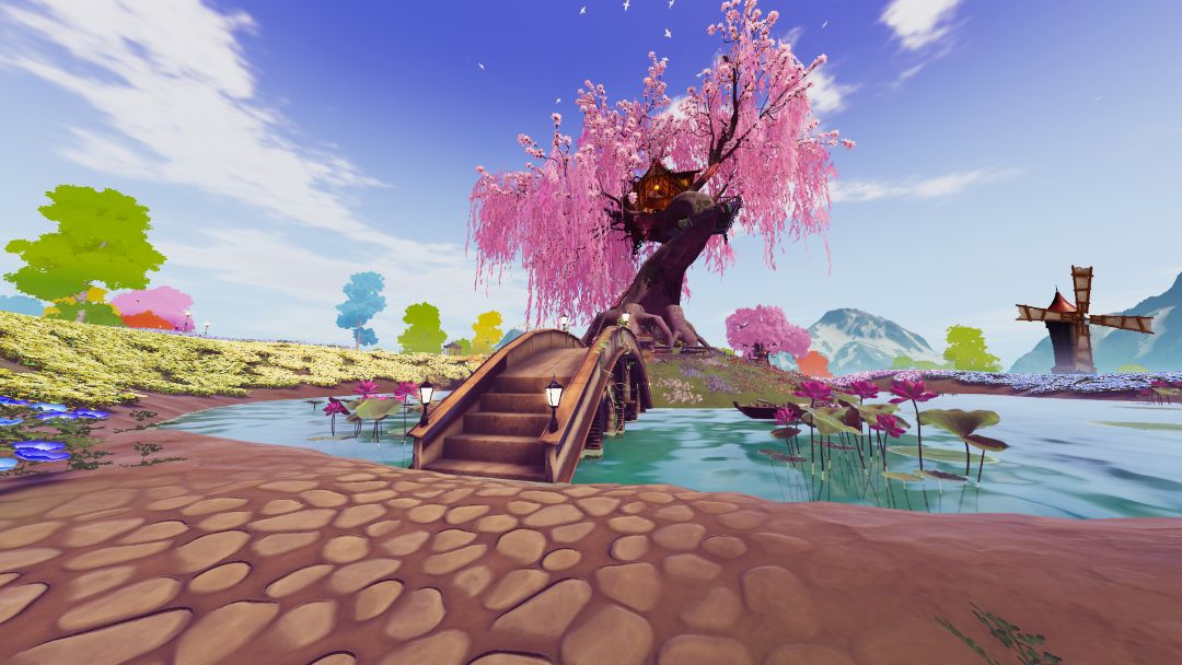 VRChatワールド紹介 夢紡ぐ花原、星降る桜柳 ⁄ Dreamlike Cherry Willow 2