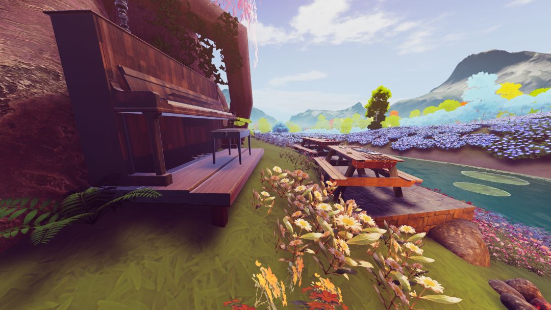 VRChatワールド紹介 夢紡ぐ花原、星降る桜柳 ⁄ Dreamlike Cherry Willow 4