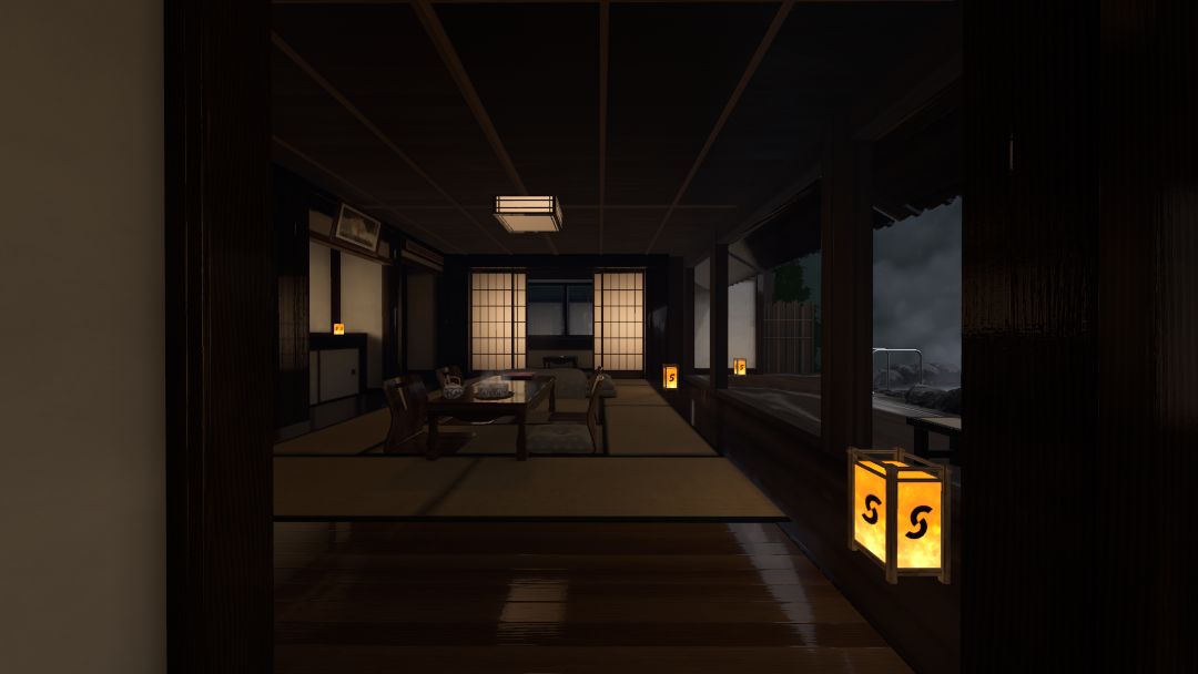 VRChatワールド紹介 雨見温泉 Rainy hot spring 1