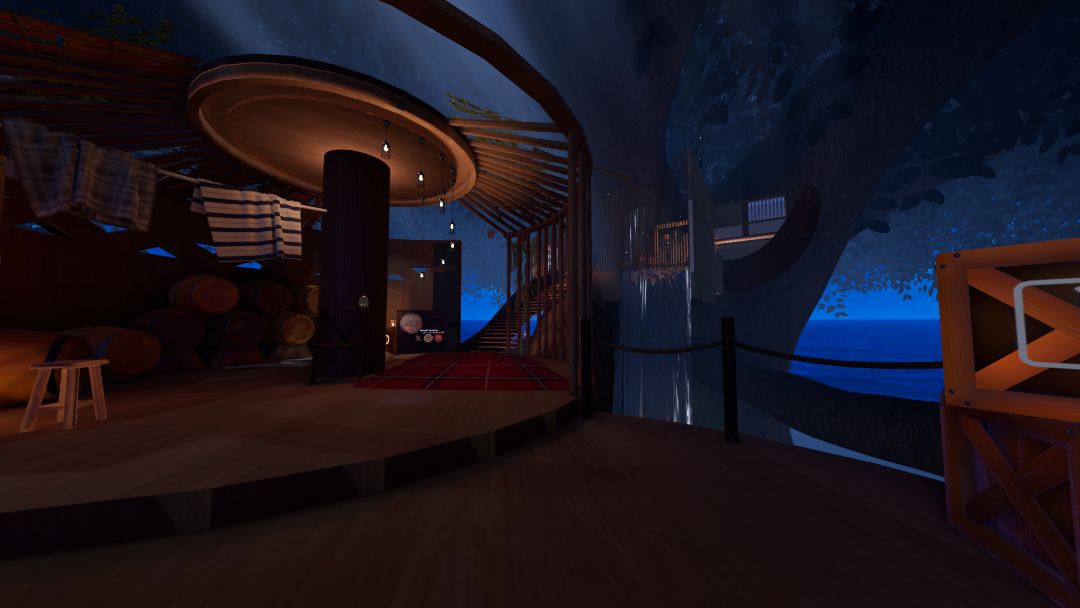 VRChatワールド紹介 大樹のそよ風（夜） 1