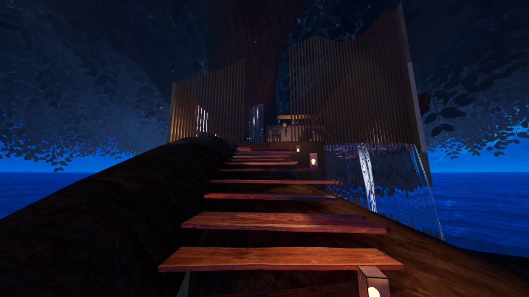 VRChatワールド紹介 大樹のそよ風（夜） 2