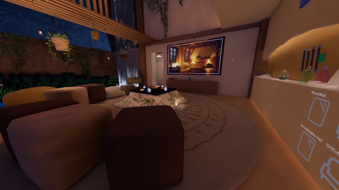 VRChatワールド紹介 大樹のそよ風（夜） 4