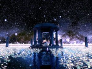 VRChatワールド紹介 星降りの湖 - Lake of falling star - サムネイル
