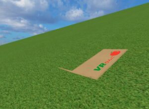 VRChatワールド紹介 JUST芝すべり（JUST Grass Sledding） サムネイル